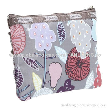 Classic Leisure Ladies' Cosmetic Bag, Made of 100% Recycled Polyester
